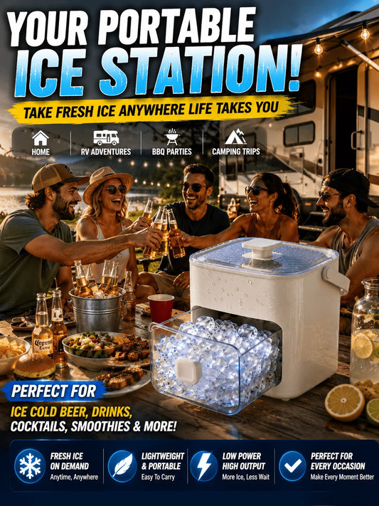 Your Portable ice station! Take fresh ice any where life takes you Ice maker-MHW