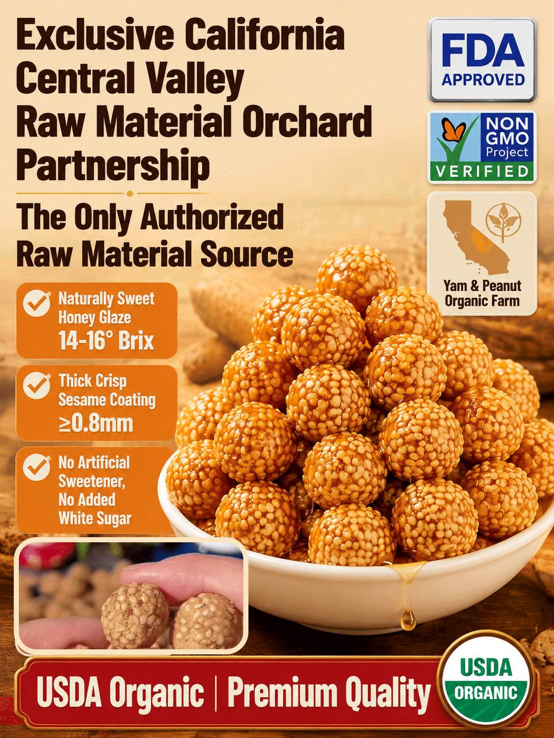 🥜Sesame Coated Yam Peanuts. Original Flavor-MHW