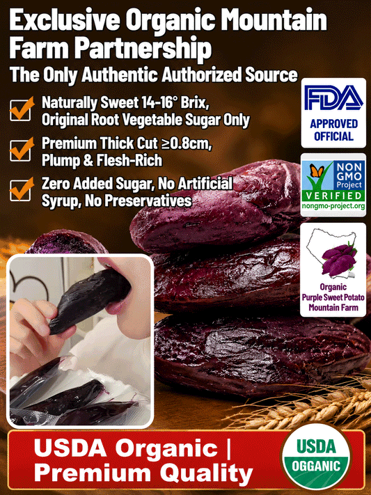 Healthy Low Fat Purple Sweet Potato Snack-MHW