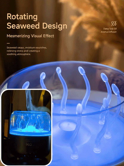 Rotating Seaweed Aroma Diffuser & Cool Mist Humidifier-MHW