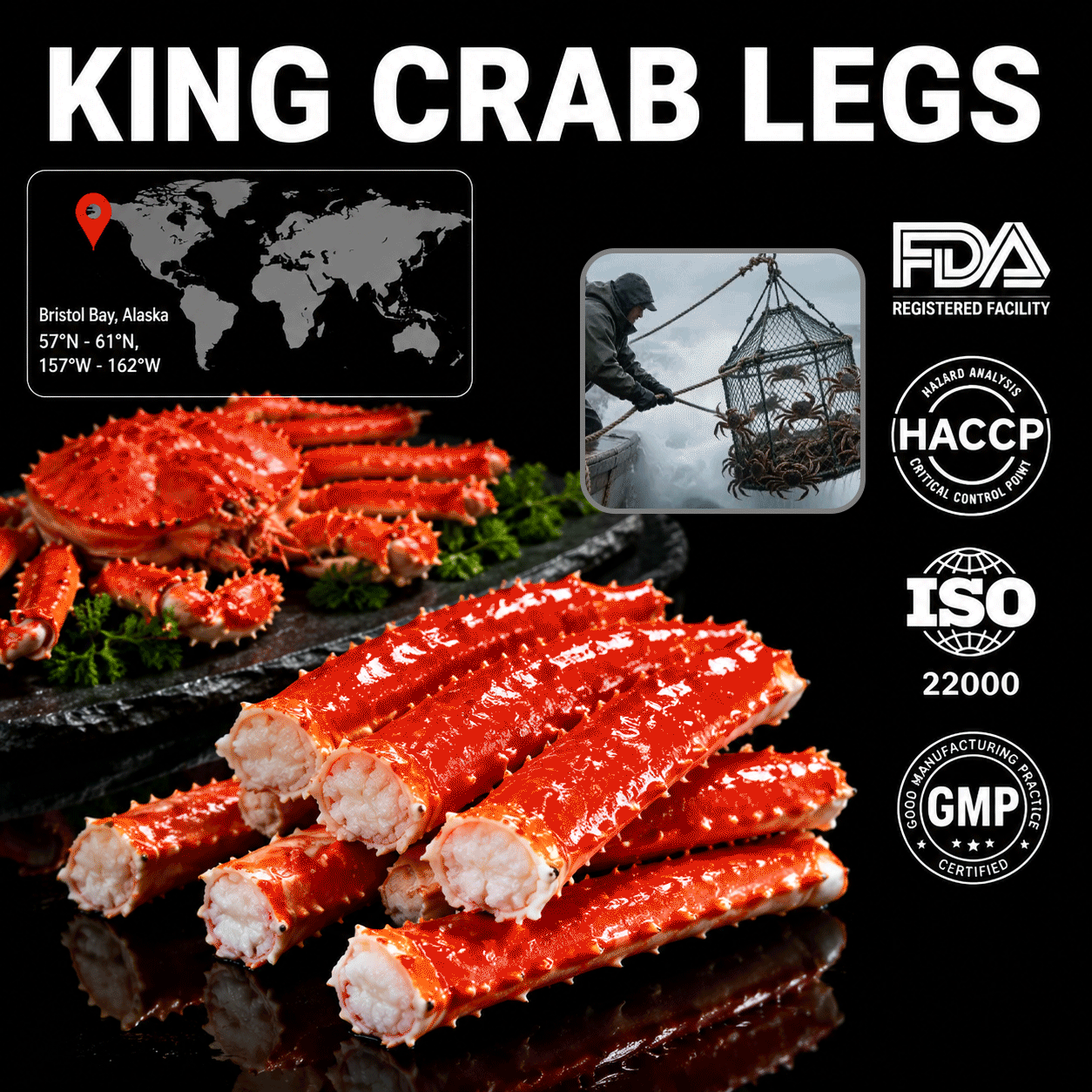 Alaskan Red King Crab Legs-MHW