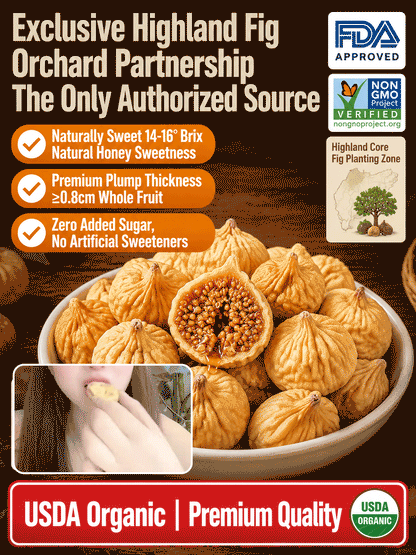 😋Natural Sun-Dried Figs – Sweet & Chewy Healthy Fruit Snack-MHW