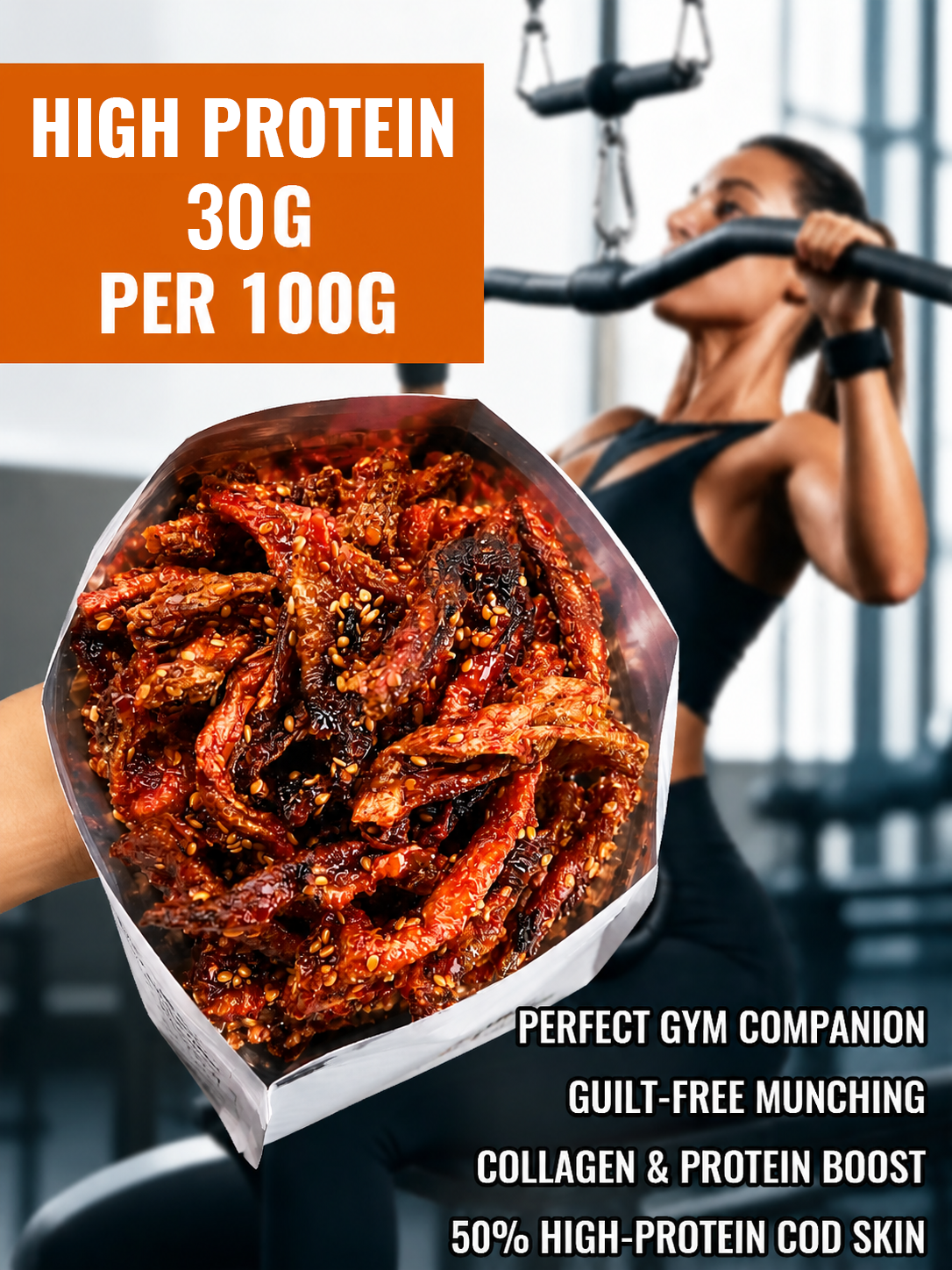 🌶️Premium Crispy Spicy Cod Skin Snack | Crunchy Seafood Chips-MHW