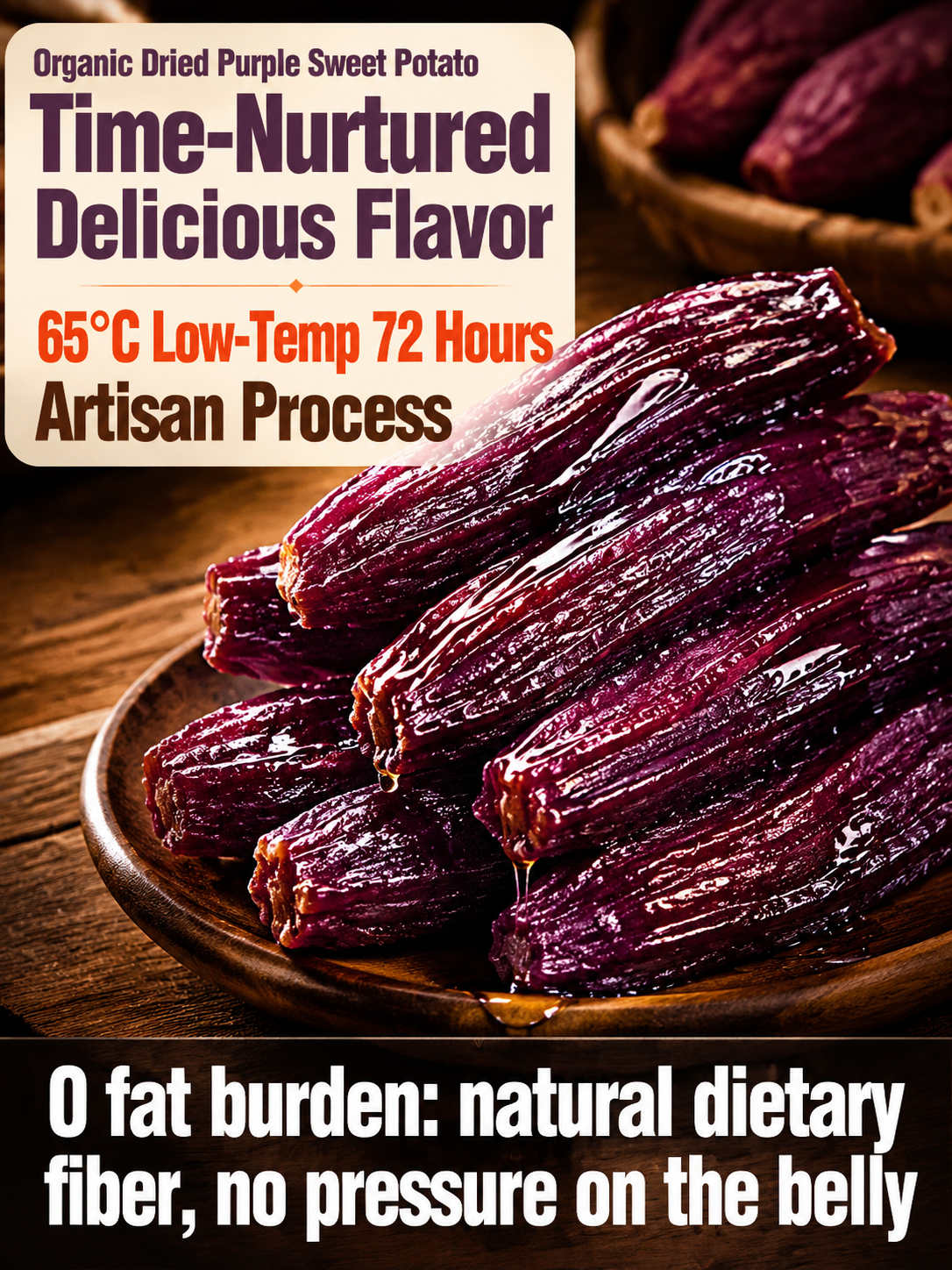 Healthy Low Fat Purple Sweet Potato Snack-MHW