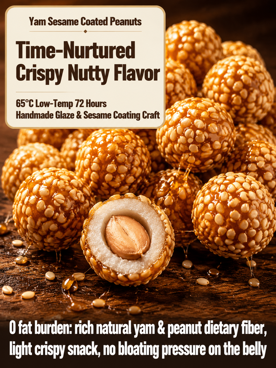 🥜Sesame Coated Yam Peanuts. Original Flavor-MHW