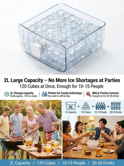 Your Portable ice station! Take fresh ice any where life takes you Ice maker-MHW
