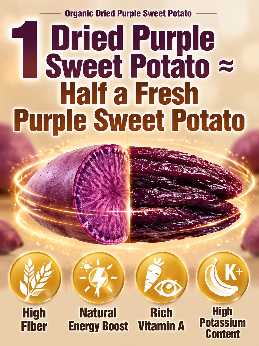 Healthy Low Fat Purple Sweet Potato Snack-MHW
