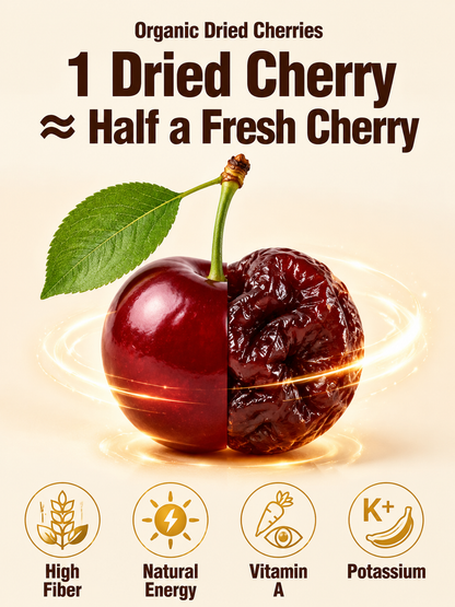 🍒Dried Sour Cherry Snacks, Natural Pitted Fruit Treats-MHW