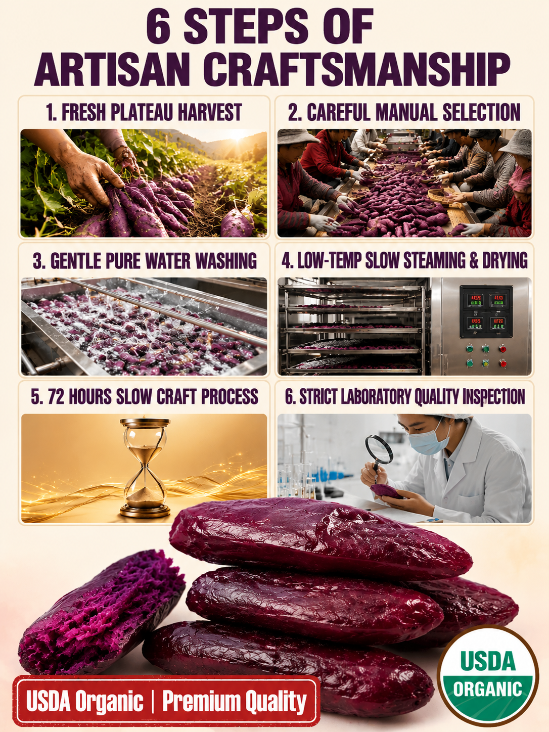 Healthy Low Fat Purple Sweet Potato Snack-MHW