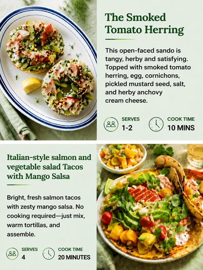 Premium Canned Seafood Variety Pack – Salmon, Sardines & Smoked Herring Gourmet Fish Combo-MHW