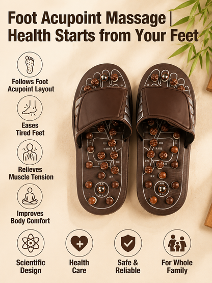 Ad justable Acupressure Massage Slippers with Rotatable Spring Nodes-MHW