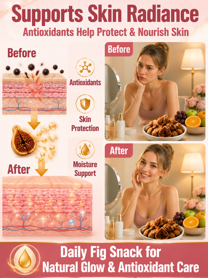 😋Natural Sun-Dried Figs – Sweet & Chewy Healthy Fruit Snack-MHW