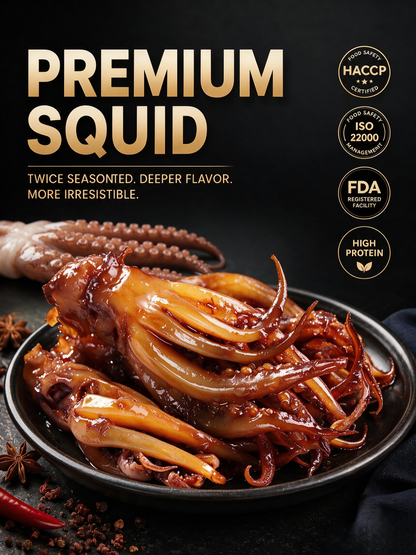 🦑BBQ Roasted Whole Squid Snack – Ready to Eat, Individually Wrapped-MHW