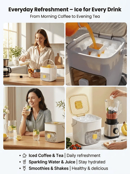 Your Portable ice station! Take fresh ice any where life takes you Ice maker-MHW