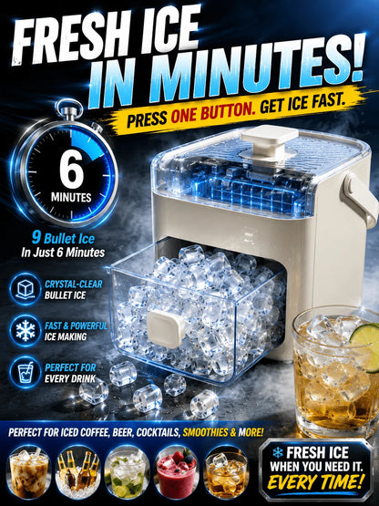 Your Portable ice station! Take fresh ice any where life takes you Ice maker-MHW