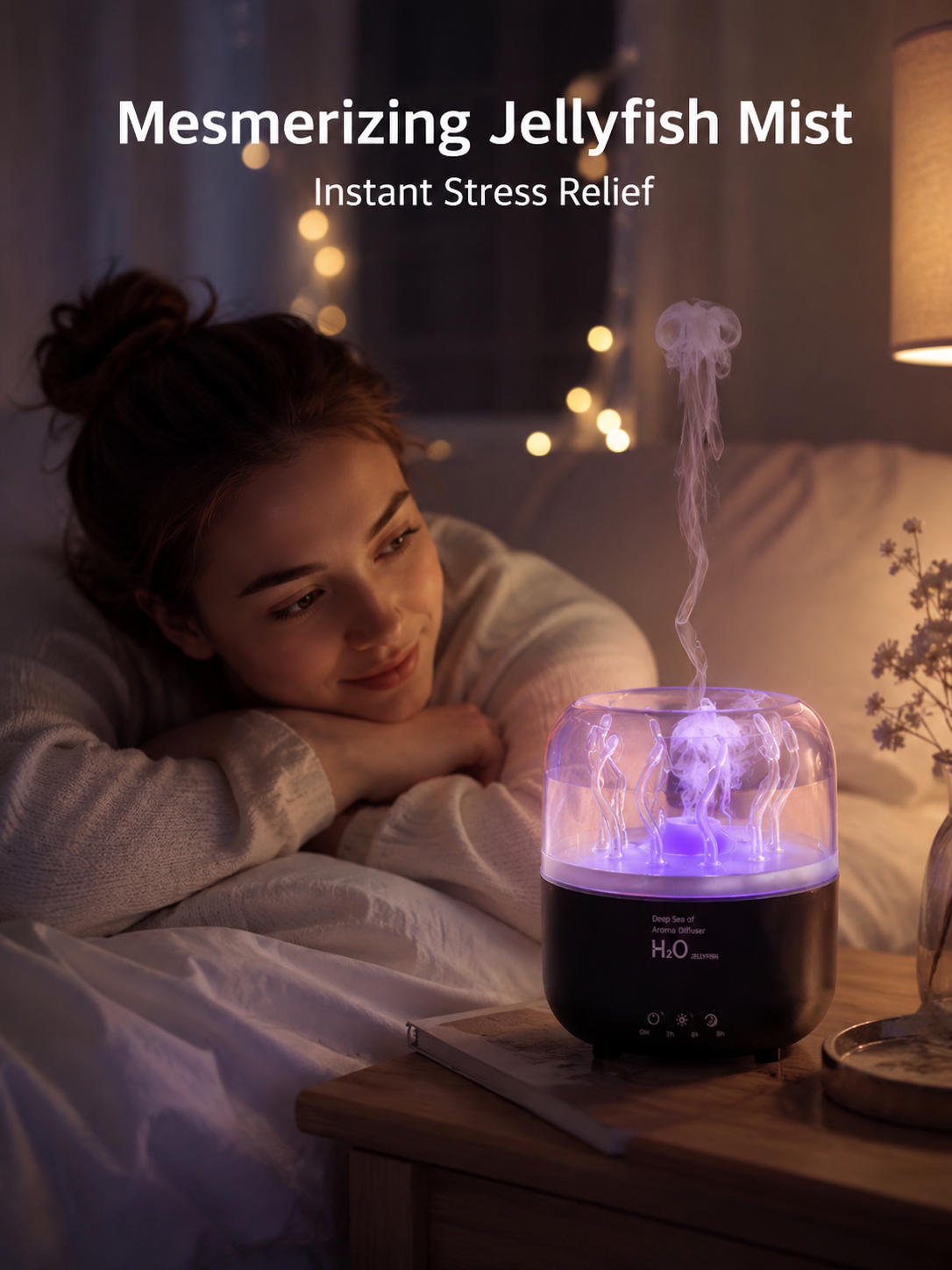 Rotating Seaweed Aroma Diffuser & Cool Mist Humidifier-MHW