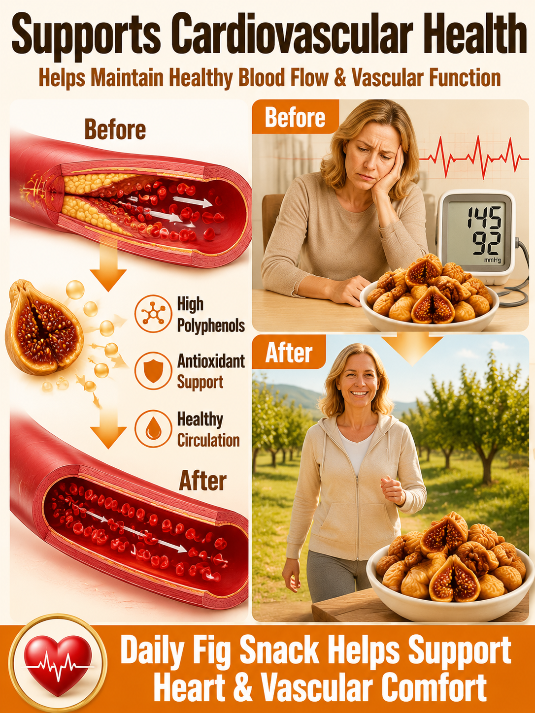 😋Natural Sun-Dried Figs – Sweet & Chewy Healthy Fruit Snack-MHW