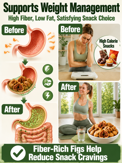 😋Natural Sun-Dried Figs – Sweet & Chewy Healthy Fruit Snack-MHW