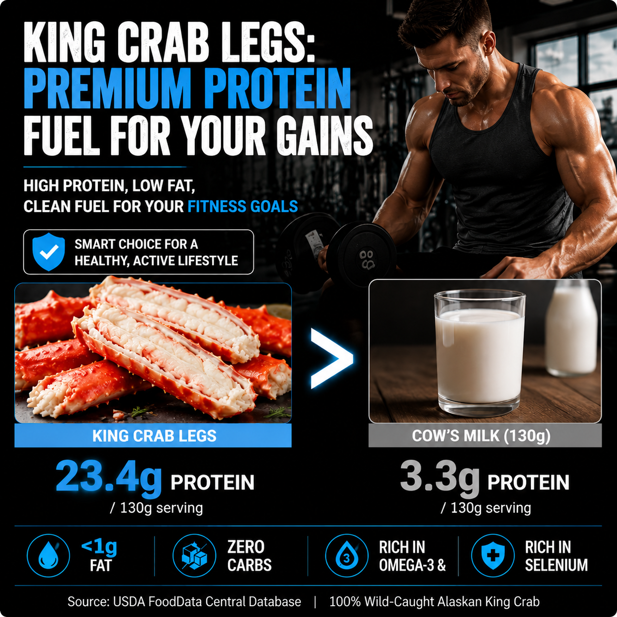 Alaskan Red King Crab Legs-MHW