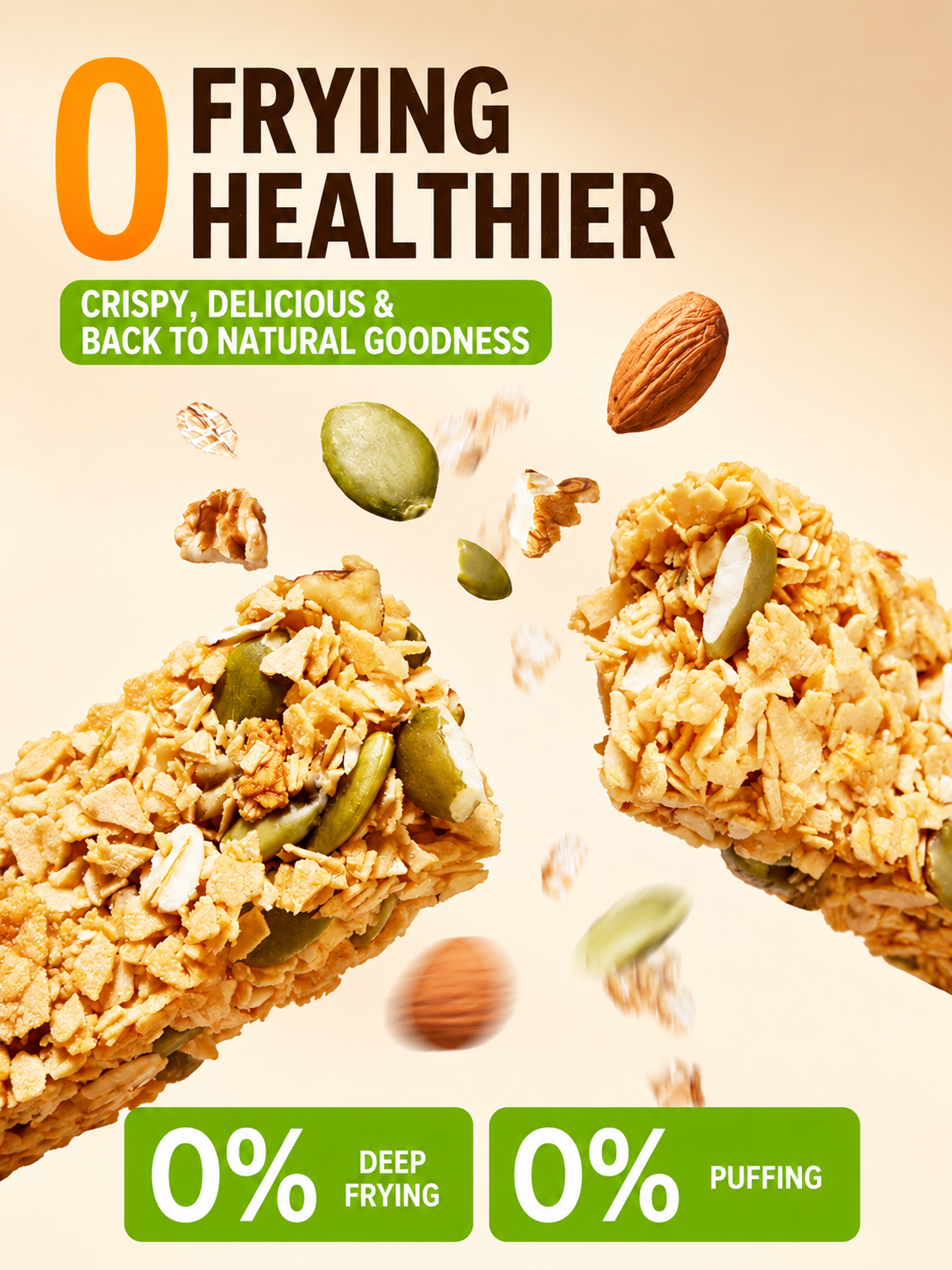 🥚Oat Protein Granola Bars Low Calorie Snack-MHW