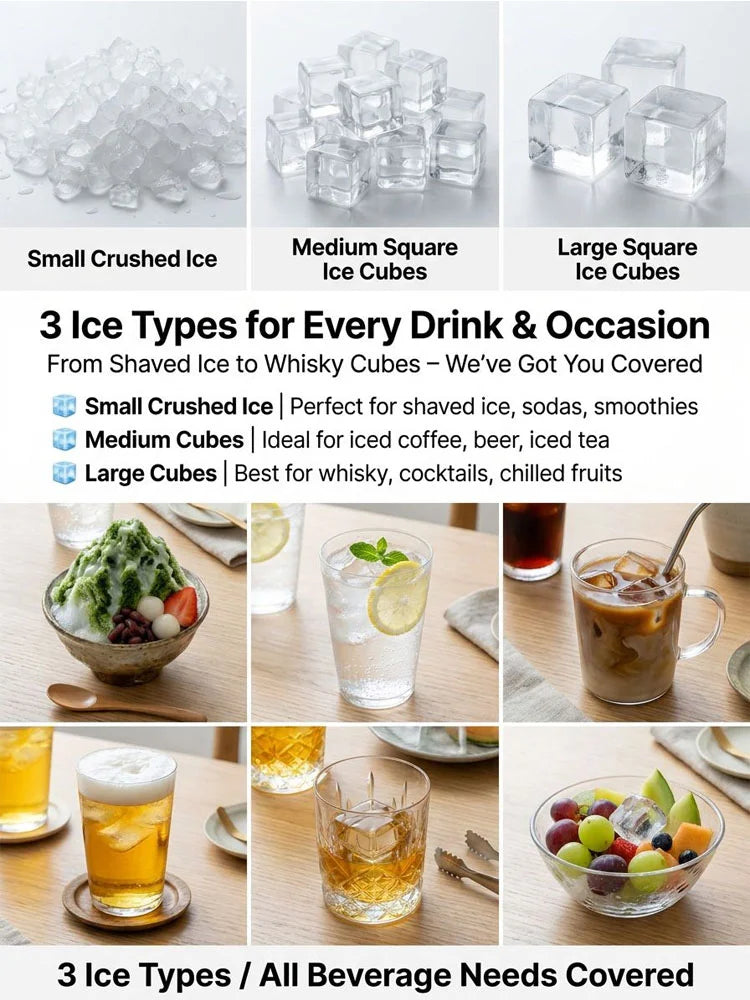Your Portable ice station! Take fresh ice any where life takes you Ice maker-MHW