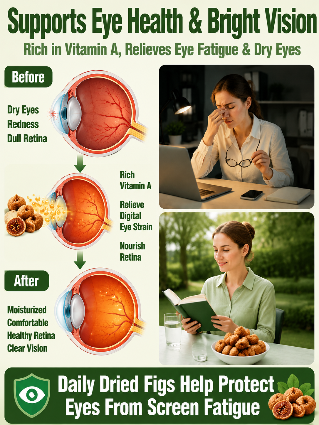😋Natural Sun-Dried Figs – Sweet & Chewy Healthy Fruit Snack-MHW