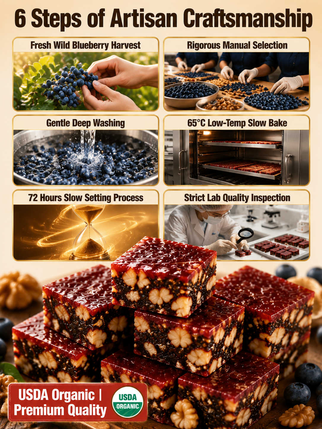 ⛰️Blueberry Walnut Hawthorn Bites, No Added Sugar-MHW