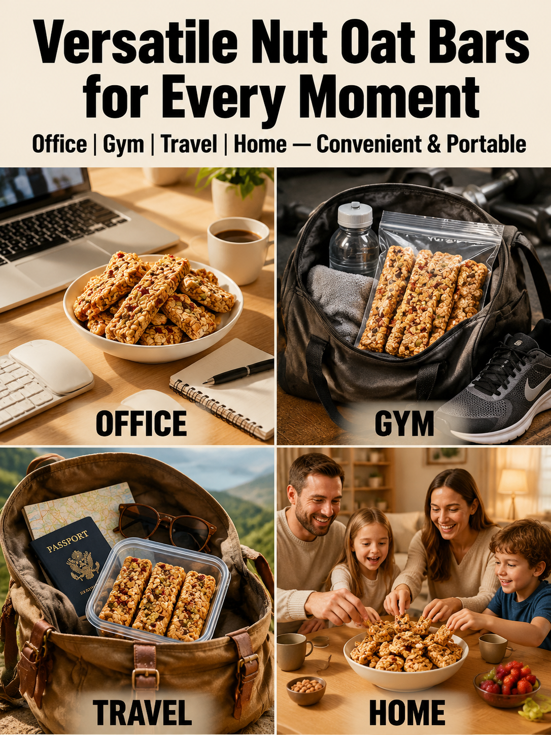 🥚Oat Protein Granola Bars Low Calorie Snack-MHW