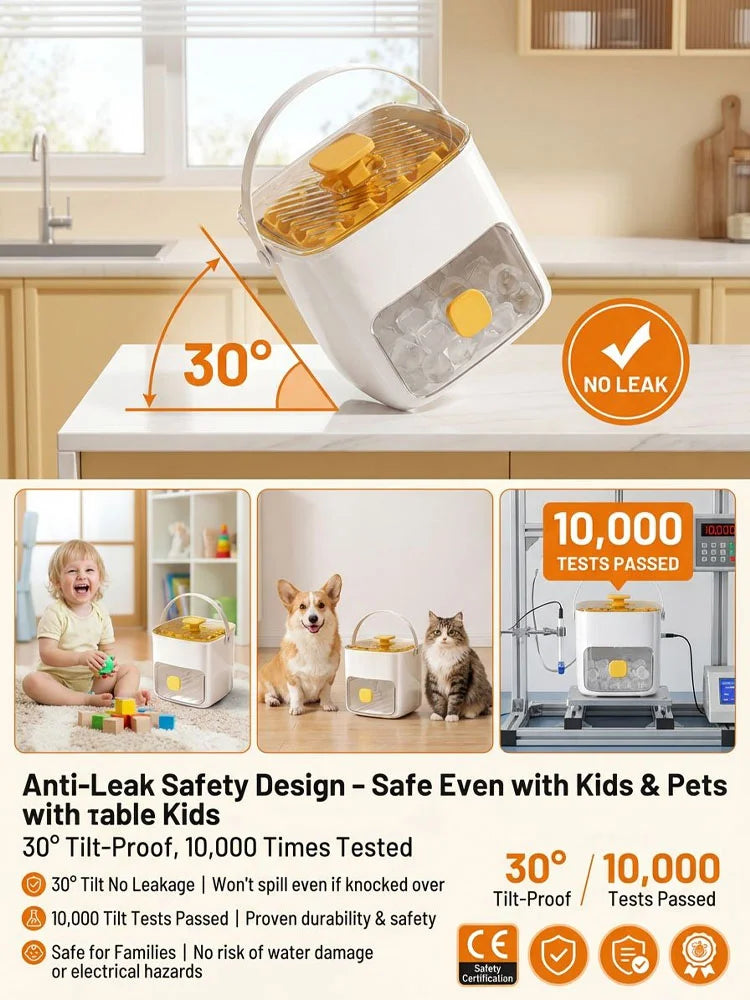 Your Portable ice station! Take fresh ice any where life takes you Ice maker-MHW