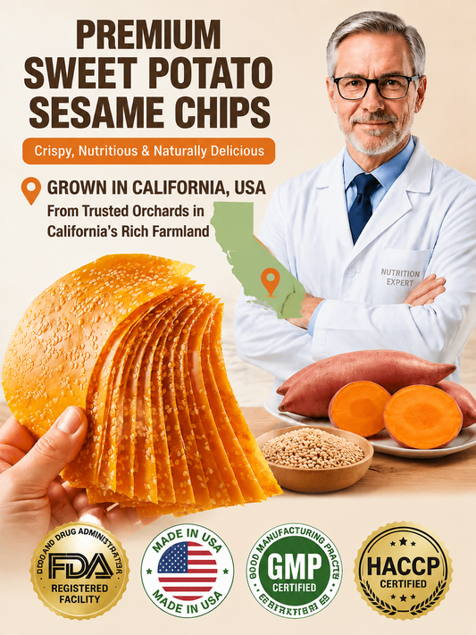 🍠Classic Large Sweet Potato Chips – Crispy Handmade Sweet Potato Snack with Natural Flavor-MHW