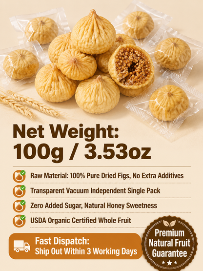 😋Natural Sun-Dried Figs – Sweet & Chewy Healthy Fruit Snack-MHW
