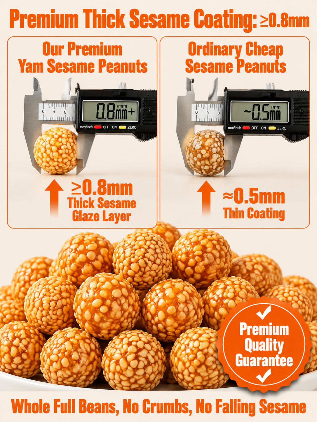 🥜Sesame Coated Yam Peanuts. Original Flavor-MHW