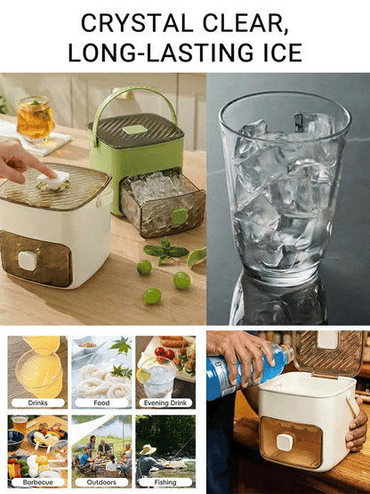 Your Portable ice station! Take fresh ice any where life takes you Ice maker-MHW