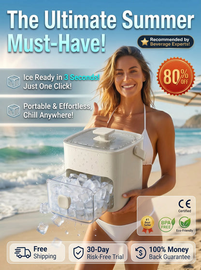 Your Portable ice station! Take fresh ice any where life takes you Ice maker-MHW