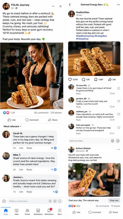 🥚Oat Protein Granola Bars Low Calorie Snack-MHW