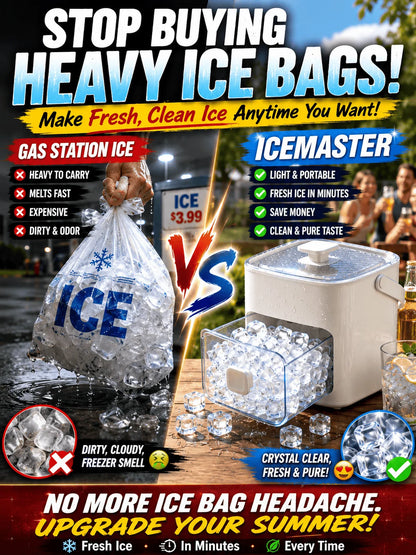 Your Portable ice station! Take fresh ice any where life takes you Ice maker-MHW